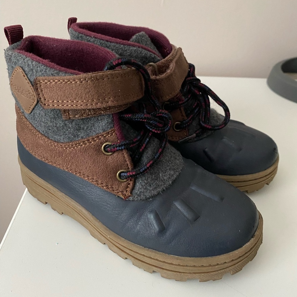 Carter's Brown and Gray Kids Boots